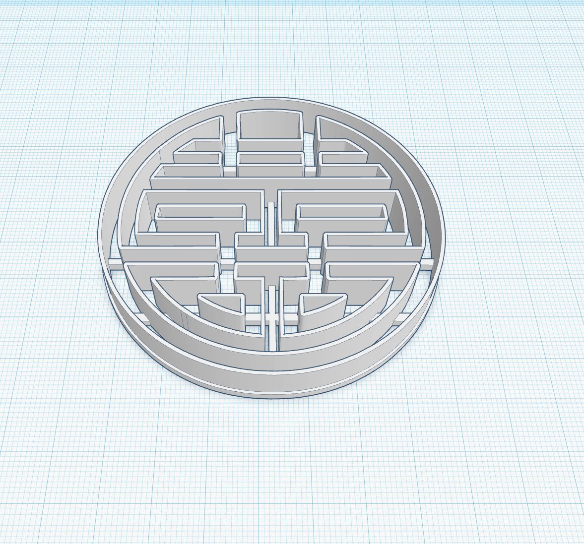 Chinese happiness symbol Cookie Cutter (1) MEG cookie cutters