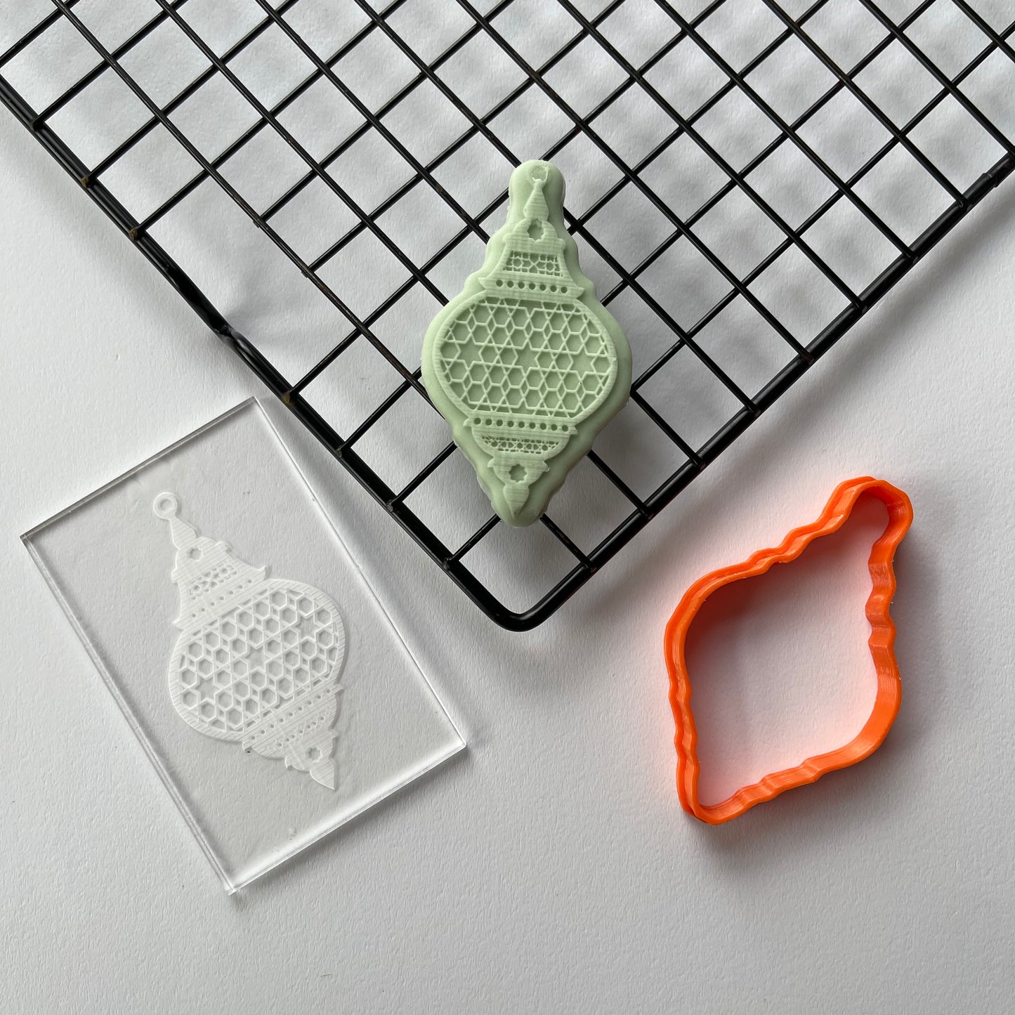 Muslim Islamic Lantern debossing + cutter D1 MEG cookie cutters