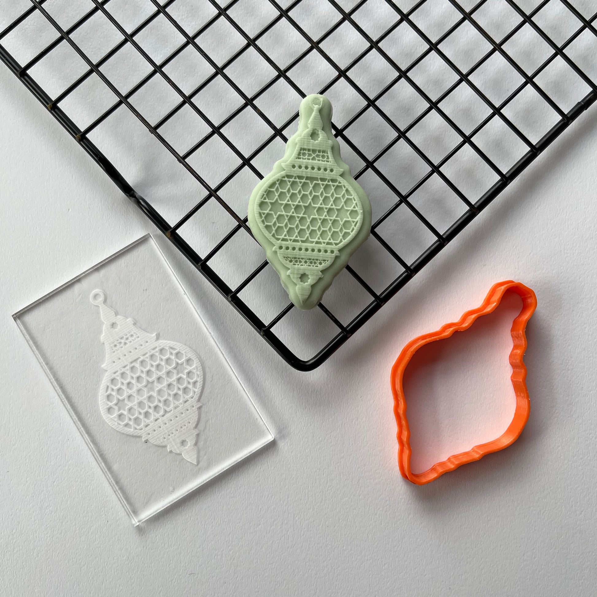 Muslim Islamic Lantern debossing + cutter D1 MEG cookie cutters