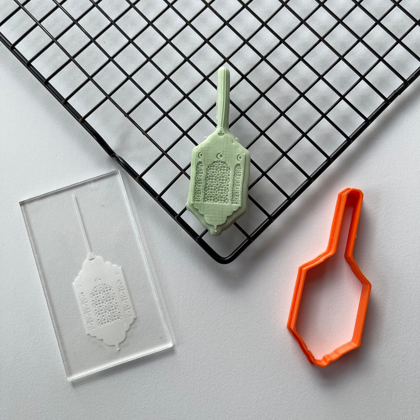 Muslim Islamic Lantern debossing + cutter D7 MEG cookie cutters