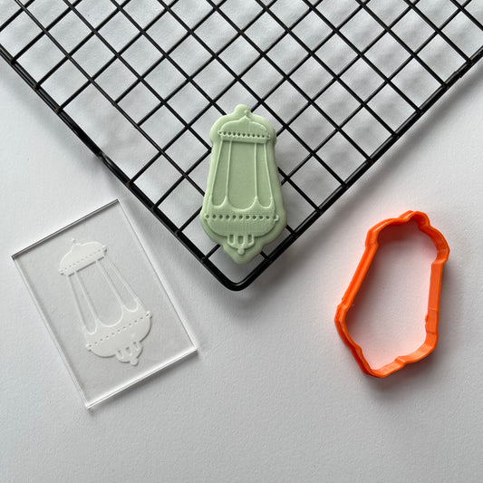 Muslim Islamic Lantern debossing + cutter D5 MEG cookie cutters