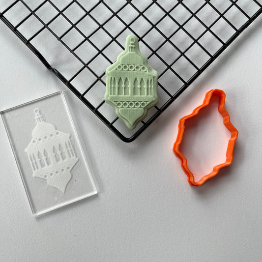 Muslim Islamic Lantern debossing + cutter D2 MEG cookie cutters