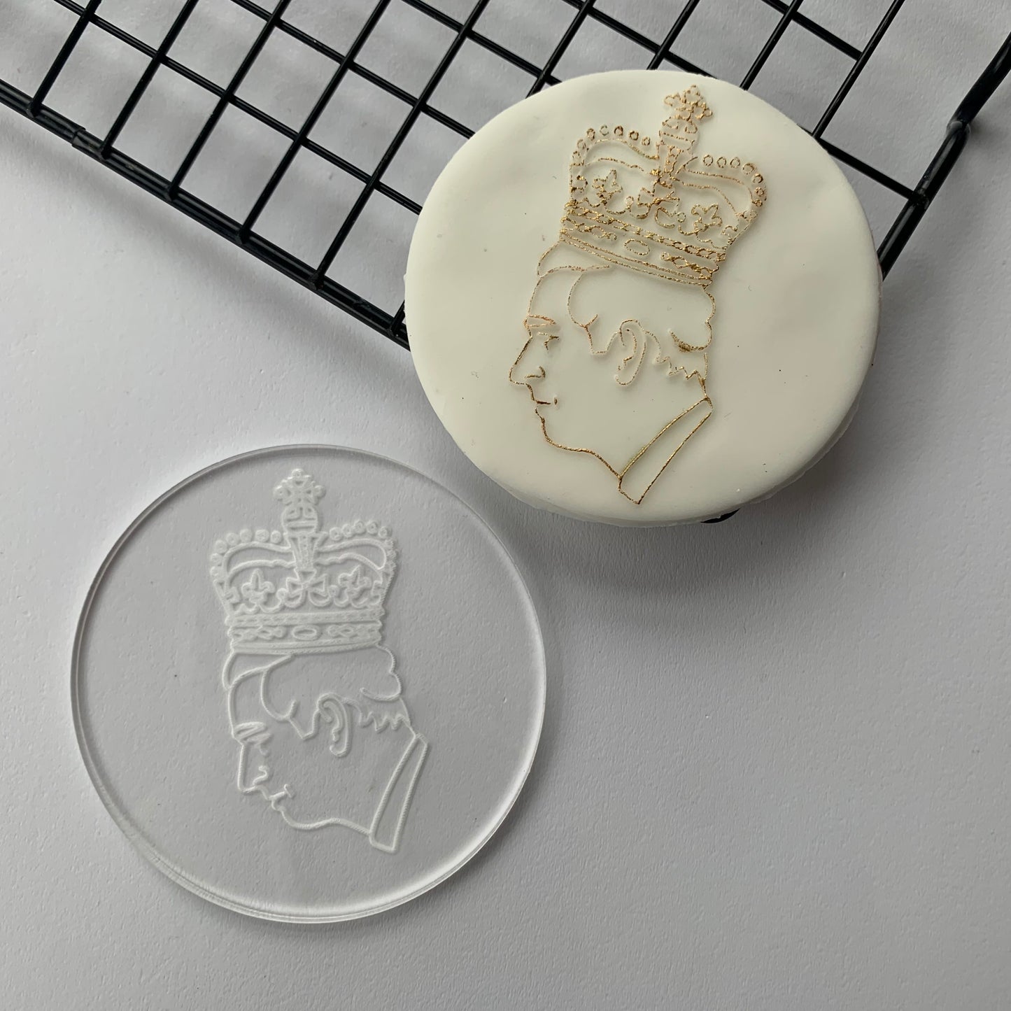 Coronation King Charles III debossing - 4 MEG cookie cutters