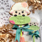 Sheep Name Plaque flower - 3D deboss and matching cutter