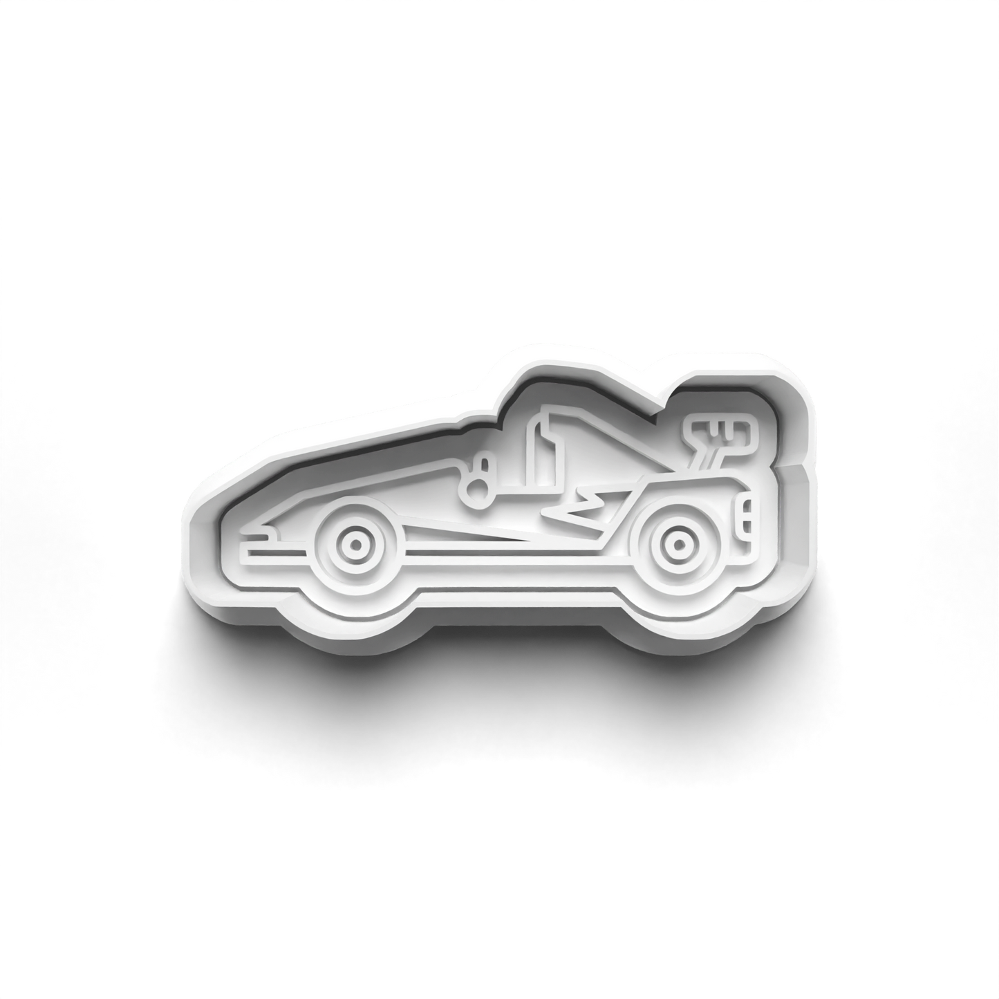 Racing set cookie cutter + stamp 0422
