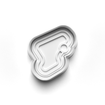Racing set cookie cutter + stamp 0422