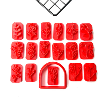 mini stamp flowers set and small arch cutter MEG cookie cutters