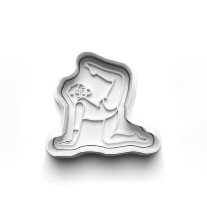 Gymnastics Set cookie cutter and stamp 0649