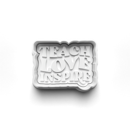 Teacher set cookie cutter and stamp 0653