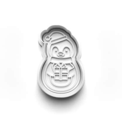 Christmas Penguins stamp and cutters - 0716