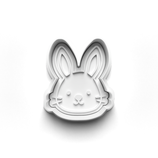 Animal head - rabbit - cutter + stamp - 0724_10