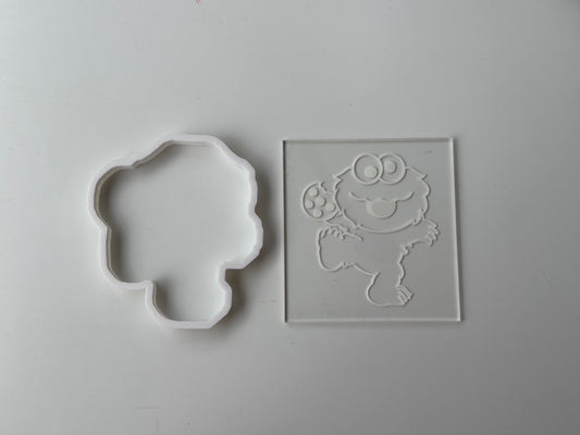 Sesame street - Elmo - deboss + cutter M1023