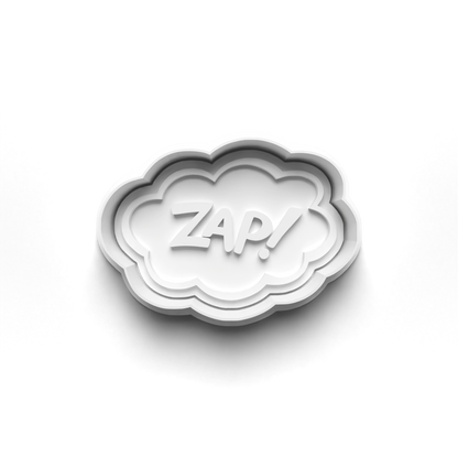 Comic speech bubble - Cookie Cutter + stamp 0732