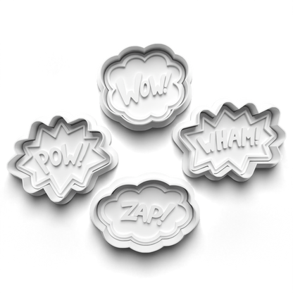 Comic speech bubble - Cookie Cutter + stamp 0732