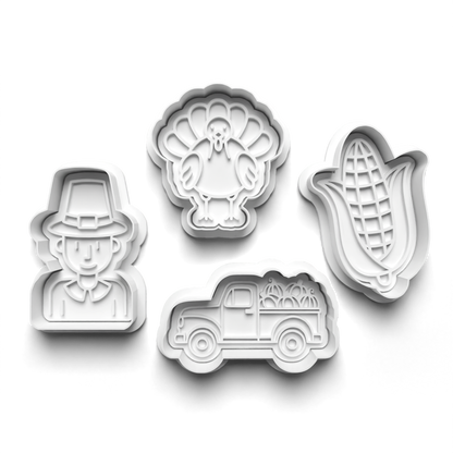 Thanksgiving  - cutter + stamp 0733