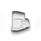 Pc gamer set - cookie cutter and stamps 0749