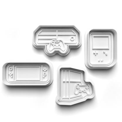 Pc gamer set - cookie cutter and stamps 0749