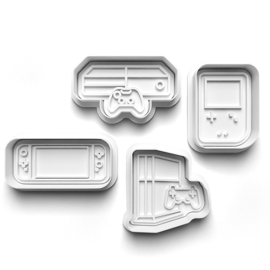 Pc gamer set - cookie cutter and stamps 0749