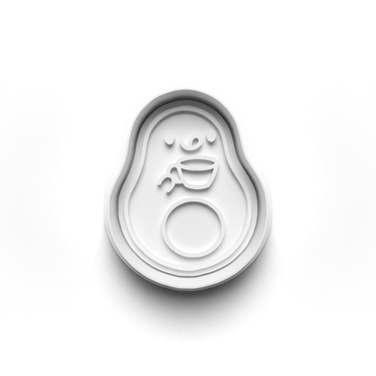 Cute avocados - stamp + cutter 0782
