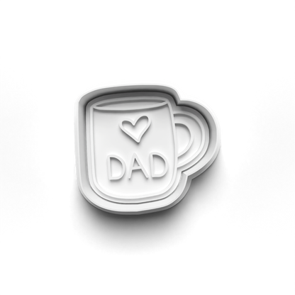 Father's Day set cookie cutter and stamp 0795