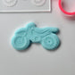 Motorbike racing deboss and matching cutter M1072