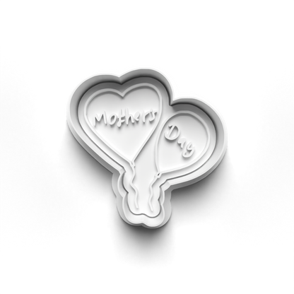 Mother's day set - Mom - cookie cutter + stamp 0803_