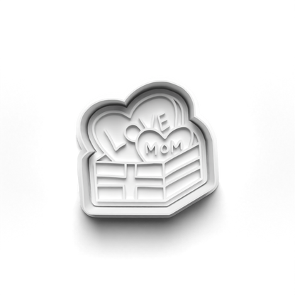 Mother's day set - Mom - cookie cutter + stamp 0803_