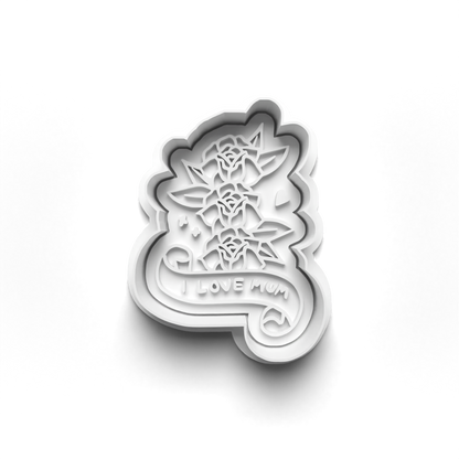 Mother's Day wording cookie cutter + stamp  0804_