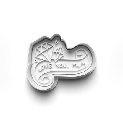 Mother's Day wording cookie cutter + stamp  0804_