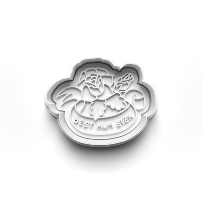 Mother's Day wording cookie cutter + stamp  0804_