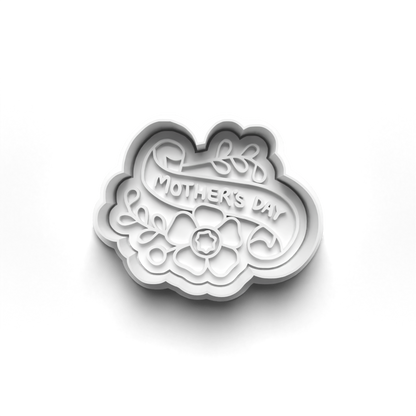 Mother's Day wording cookie cutter + stamp  0804_