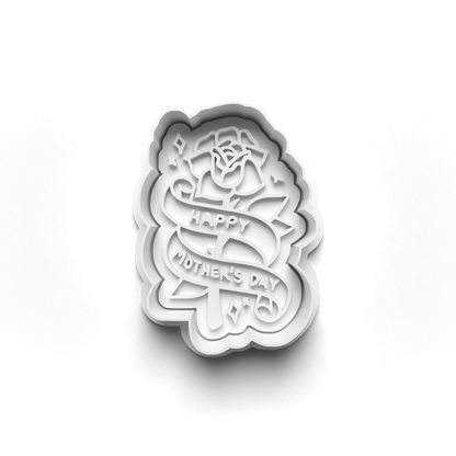 Mother's Day wording cookie cutter + stamp  0804_