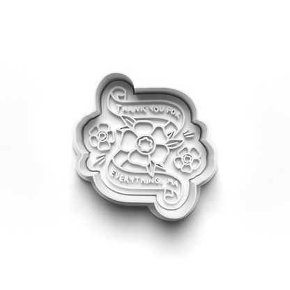 Mother's Day wording cookie cutter + stamp  0804_