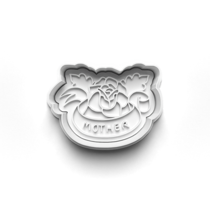 Mother's Day wording cookie cutter + stamp  0804_