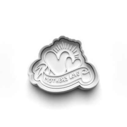 Mother's Day wording cookie cutter + stamp  0804_