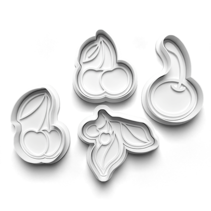 Cherrys - Fruit - Cookie cutter and stamp 0816