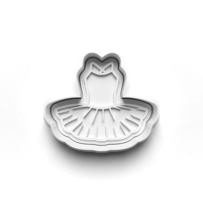 Dance Ballerina Ballet Set cookie cutter and stamp 0821