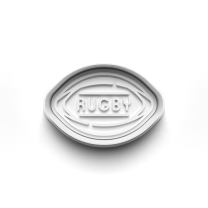 Set cookie cutter and stamp rugby 0827_