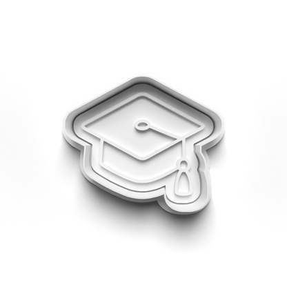 Graduation Hat cookie cutter and stamp 0847_2