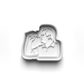Set cookie cutter and stamp Darts 0853