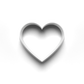 Basic shape - star circle square heart - cookie cutter 0898