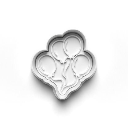 Ballons stamp and matching cutter - 0912