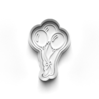 Ballons stamp and matching cutter - 0912