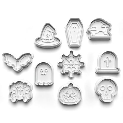Halloween set - cookie cutters + stamp - 0937
