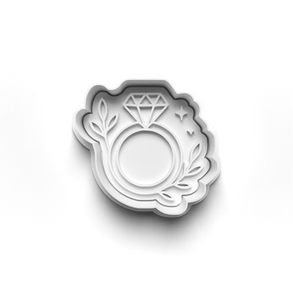 Bridal shower stamp and matching cutter - 0939