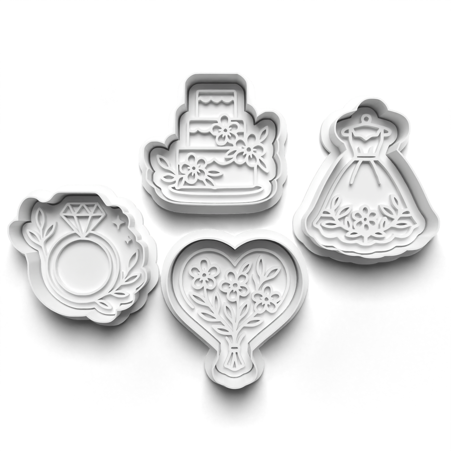 Bridal shower stamp and matching cutter - 0939