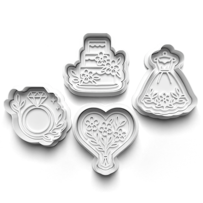 Bridal shower stamp and matching cutter - 0939