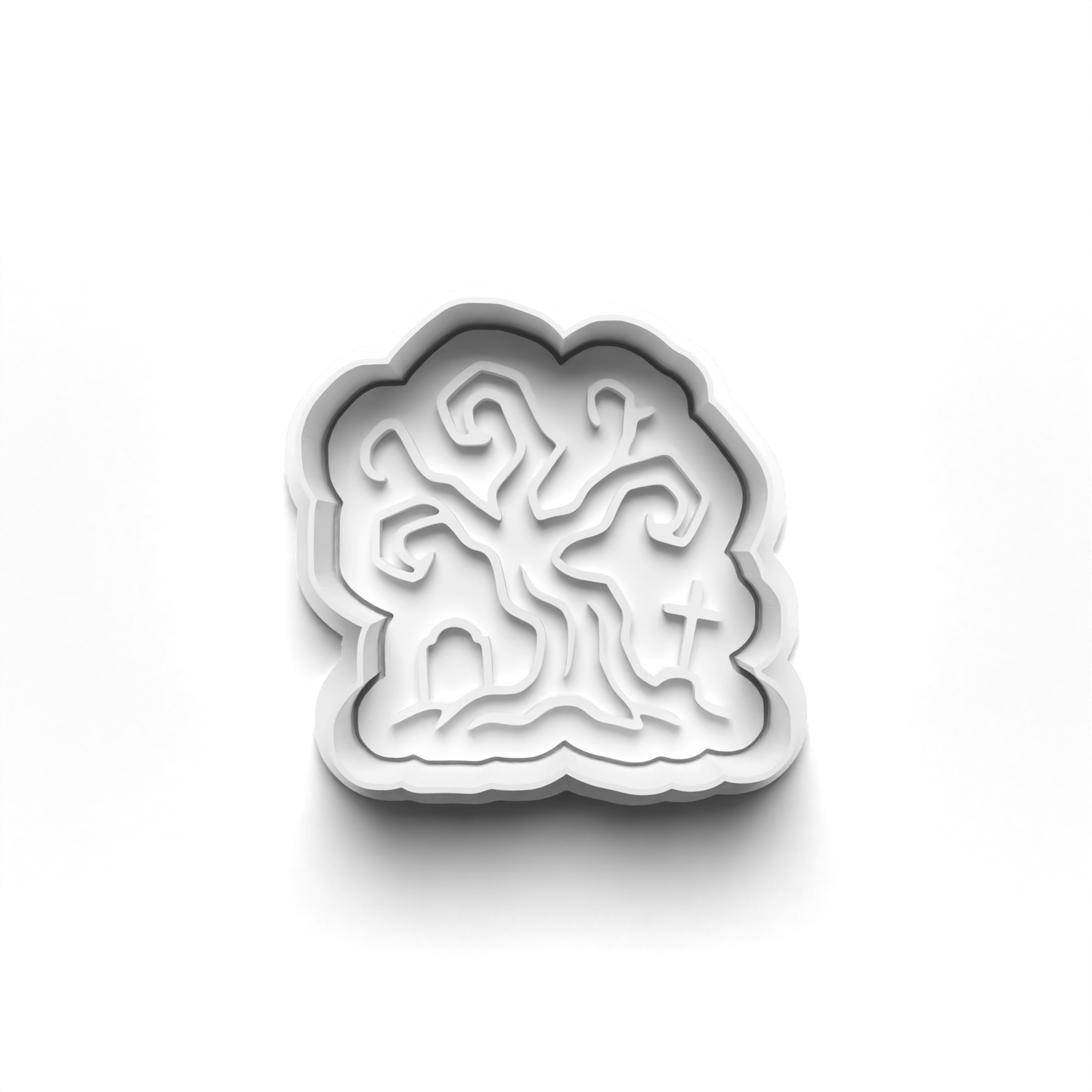 Halloween spooky trees - cookie cutters + stamp - 0943