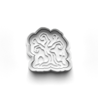 Halloween spooky trees - cookie cutters + stamp - 0943