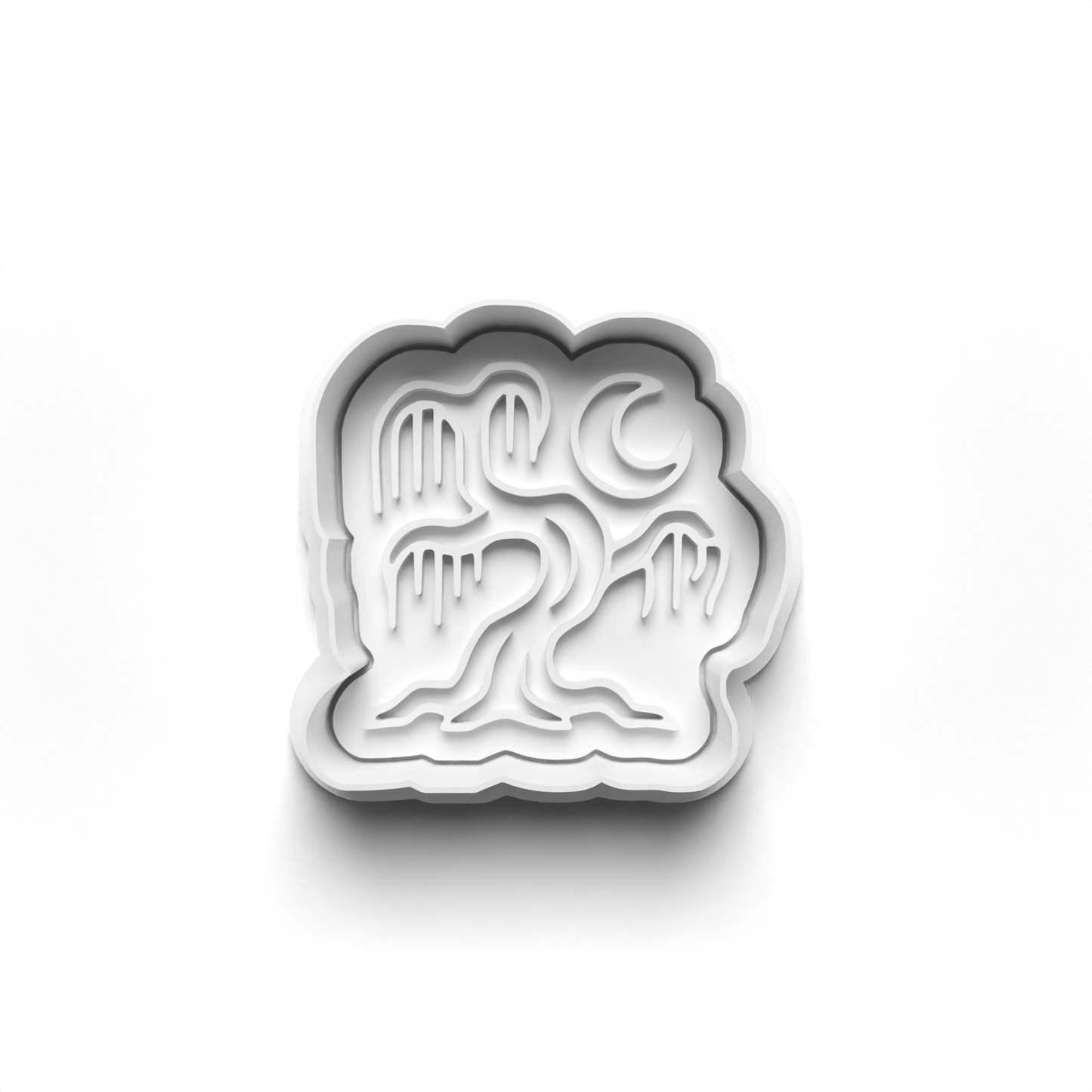 Halloween spooky trees - cookie cutters + stamp - 0943